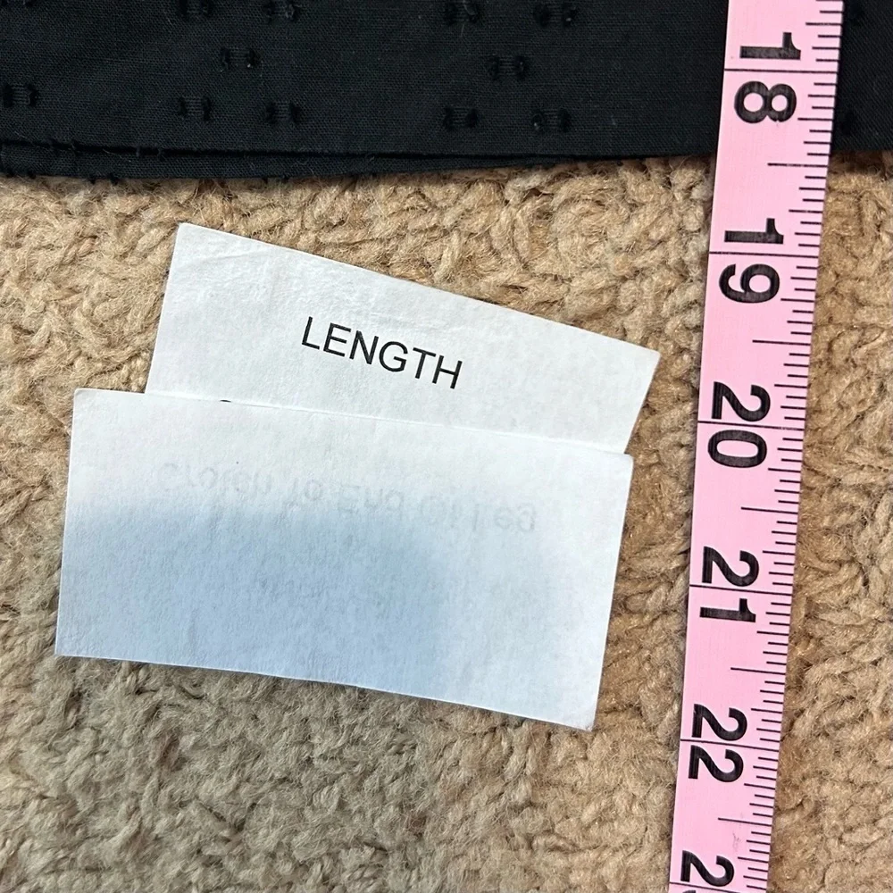 LOFT | 100% Cotton Textured Mini Skirt Black Women’s Size 2